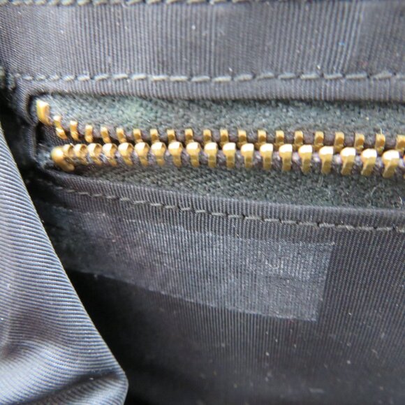 Vintage Handheld Black Suede Velvet Purse Bag Evening Top Handle Gold Clasp - Picture 9 of 12